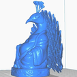 pleft.png Peacock Peafowl Buddha w/Tail (Animal Collection)