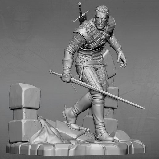 the-witcher-3d-model-stl-03.jpg Geralt Witcher 2 MODELS 1 PRICE