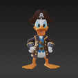 donald-Pirate-1.png Donald Pirate - Modelo para impressão 3D | Figura de desenho animado de fanfarrão
