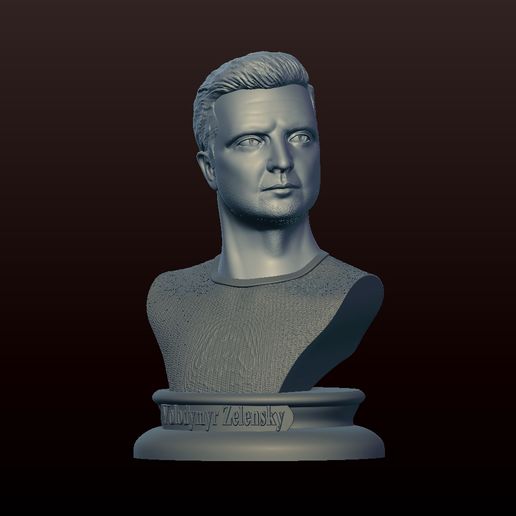 Vlodymyr Zelensky Bust 3D model