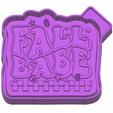 Fall.png Fall Baby FRESHIE STL SILICONE MOLD HOUSING