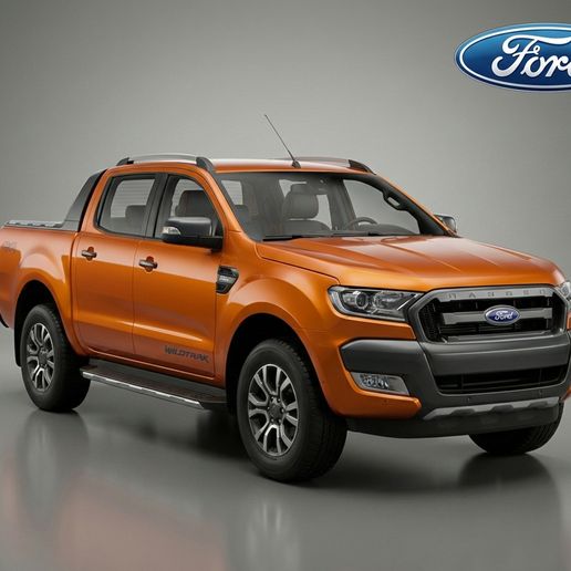 Ford Ranger Wildtrak Double Cab 2016 – Pickup Truck STL 3D Print Model
