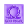 Placa I Logo God Of War.stl Legacy of the Gods: God of War Stone Effect Plate