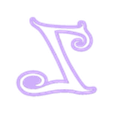 Z_Ucase.stl Tinker Bell - cookie cutter alphabet cursive letters - set cookie cutter