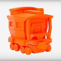 CABOOSE_display_large.jpg Free STL file Clever Caboose・Design to download and 3D print