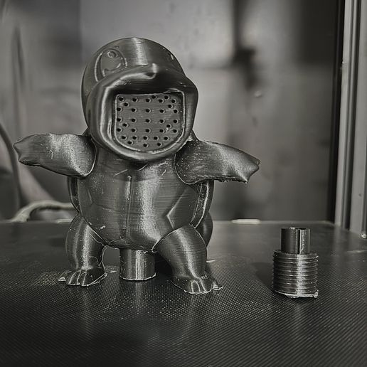 Squirtle-3d-print.jpeg Squirtle inspired Showerhead