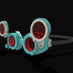 IMG_1470.png STL file Steampunk Glasses V01・Design to download and 3D print, JNNDESIGN