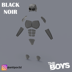 1.png Black Noir The BOYS Armor for 3D Print Files