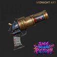 image9.jpg Jinx Arcane Stylized Pistol - Ultimate Cosplay Prop 3D Model