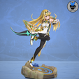 Main_3.png Mythra - Xenoblade 2 Chronicles Game Figurine STL for 3D Printing