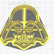 Darth-vader-marcador.png Darth Vader Cookie Cutter - Darth Vader Cutter - Star Wars (outline + marker)