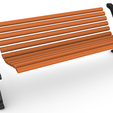 Bench-2-4.png 1/6 SCALE PARK BENCH 2 - BARBIE SIZED -Print in place and push-fit!