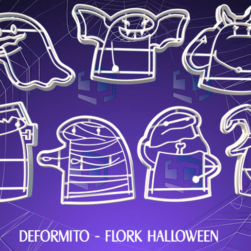 FLORK COW HALLOWEEN - DEFORMITO 3D model
