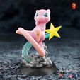 mew-with-base-color-1-copy.jpg Файл 3D Мью с падающей звездой - модель с предварительной поддержкой・Модель для загрузки и 3D печати