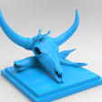 untitled.75.png Cow Skull. 2 model stl! Desert skull (with scorpion) and Wall Trophy.