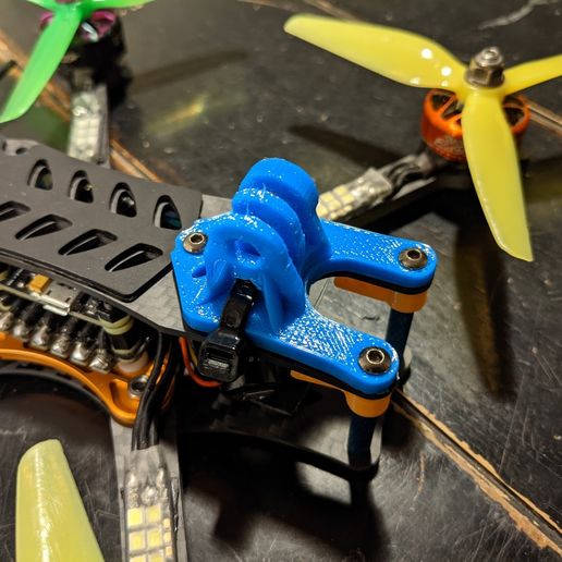 HYPERLITE FREERANGE Hero 8 Mount - 3D model önizlemesi