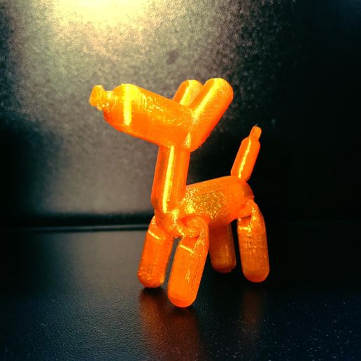 BALLON DOG ARTICULATED FLEXI - NO SUPPORTS 3D model