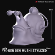 PATREON-REAL-STYLUS-DEN-DEN-MUSHI-STYLYZED.png Den Den Mushi MORGAN - 3D Print - One Piece !FREE MODELS !