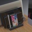 Multi Dock Charging Station (26).jpg Çoklu Cihaz Şarj İstasyonu ve Düzenleyici - Çağdaş Tasarım