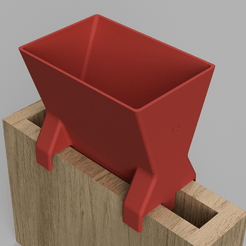 SVB Trichter v10.png Download free STL file Funnel for narrow concrete formwork • 3D printable model, kleinerELM