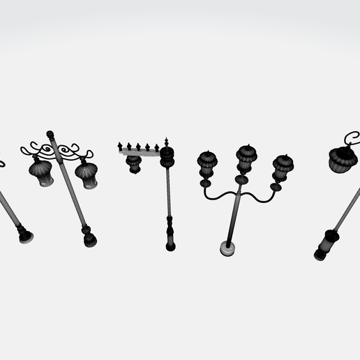 historic-lamp-post-wire4.png Vintage 3D Street Light Model