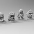 Squigs-In-Line-8.jpg Бесплатный STL файл Двуногие компакторы для мусора・Дизайн 3D-принтера для скачивания