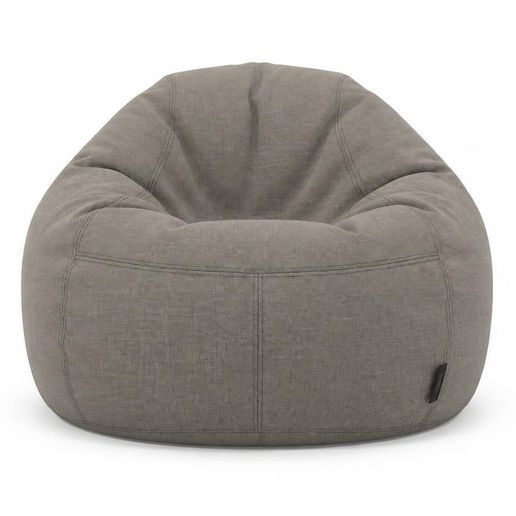 bean-6.jpg Comfortable Taupe Fabric Bean Bag Chair 3D Render