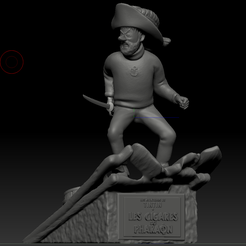 pic1.png STL file Capitaine Haddock tintin・3D print design to download