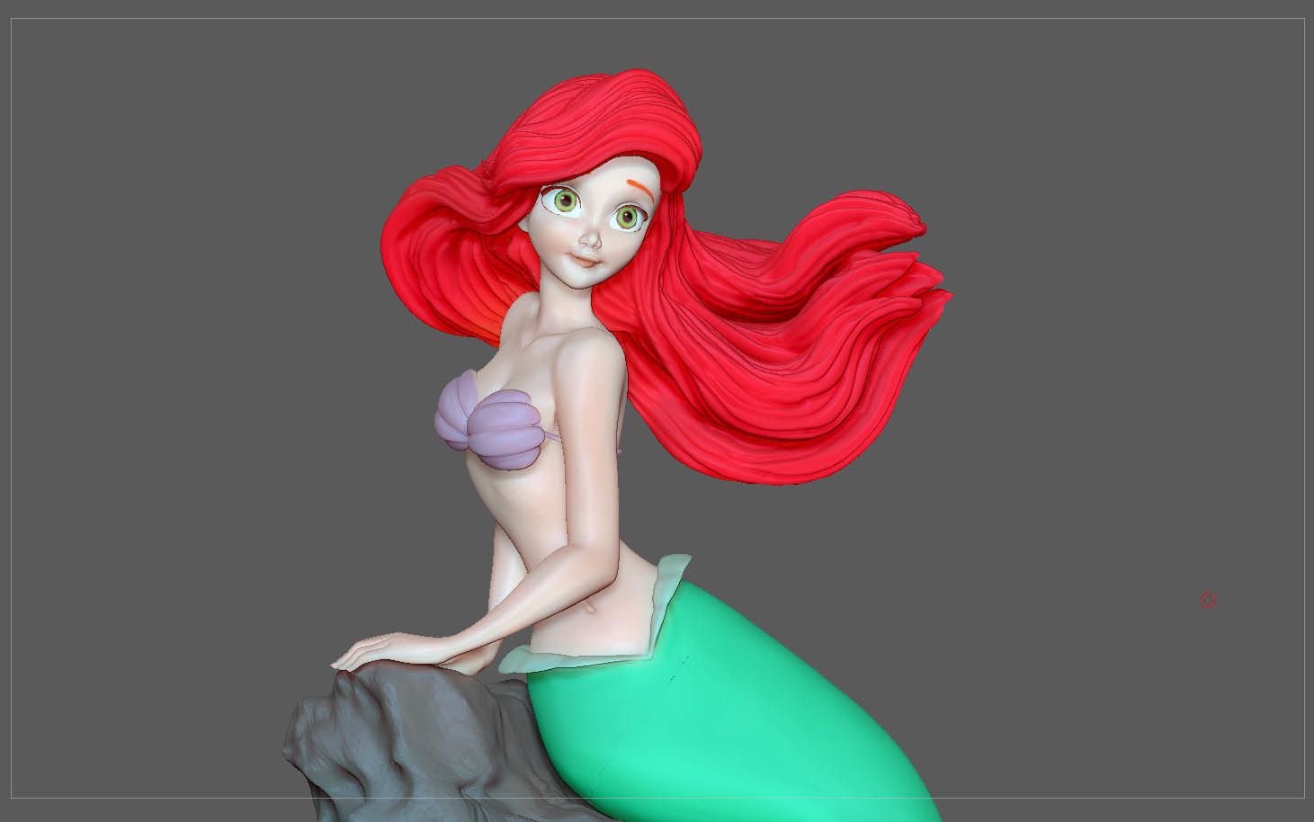 2.jpg STL file ARIEL LITTLE MERMAID DISNEY princess ANIMATION CHARACTER STATUE・3D printer design to download, figuremasteracademy