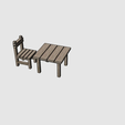 chairtable.png Miniature Chair and Table - Minyatür Masa Sandalye