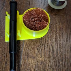 IMG_20190710_151103.jpg Free 3D file Soldering Iron Stand with tip cleaner cup・3D print design to download