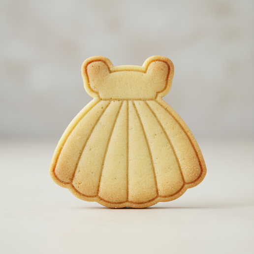Cookie Cutter Princess Dress - Cortador de Biscoito Tema Vestido Princesa