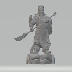 1.png Free STL file Guan Yu 3D print model・3D printable model to download