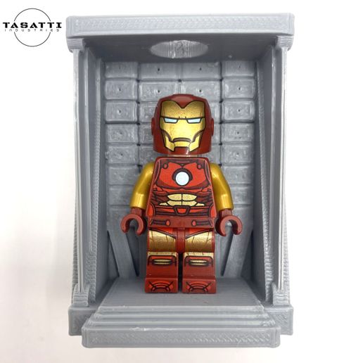👨 Lego Iron Man Hall Of Armor Display Single・ STL File for 3D