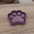 HighQuality2.png 3D Paw Cookie Cutter for Kids with 3D Print Stl Files & Dog Paw, 3D Printing, Cat Paw, Cake Cutters, Dog Paw Print, Cookie Mold, Paw Print