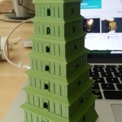 8142_0_display_large.jpg Free STL file Giant Wild Goose Pagoda in Xi-an China・3D printer model to download