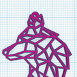 Lobo-01.png Llavero de lobo minimalista