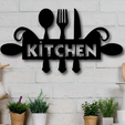 project_20231221_1854416-01.png KITCHEN Sign wall art Kitchen wall decor chef decoration