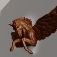 pegasus-4.png Pegasus horse with wings wall art decor STL