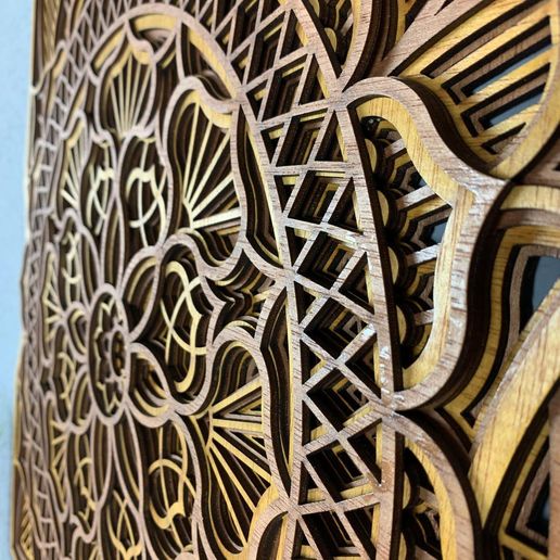DXF file PACK 6 MULTILAYER MANDALA 5 ROUND+1 SQUARE PREMIUM designs ...