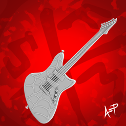 PunkRender.png Fichier STL Guitare SpiderPunk・Plan imprimable en 3D à télécharger