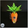 004B.jpg Datei 3D GARTENFEENHAUS - DIE KAROTTE! - 100 % STÜTZUNGSFREI・Modell für 3D-Druck zum herunterladen