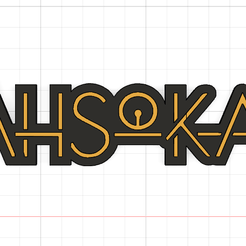 imagen_2023-09-14_133350440.png Free STL file Ahsoka Badge Key Ring・3D printable design to download