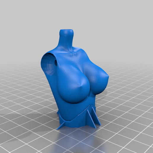 Chest_D.png Download free STL file BJD doll with feet for heels • Model to 3D print, edgarhp176