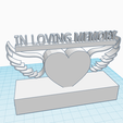 in-loving-memory-1.png Heart with angel wings on stand, In loving memory of someone special, remembrance, commemoration, memorial gift