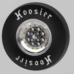 1.png ¡MAGNUM IMPORT (NO TIRE LOCK) WELD FRONT DRAG WHEELS + HOOSIER SLICKS FOR SCALE AUTOS AND DIORAMAS!