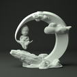 all.png Bruciatore di incenso BackFlow Baby Buddha e Luna per modello di stampa 3D
