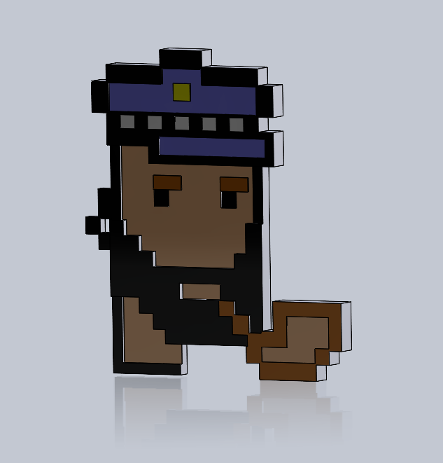 Download STL file NFT CRYPTOPUNKS STYLE 03 • 3D printable object • Cults
