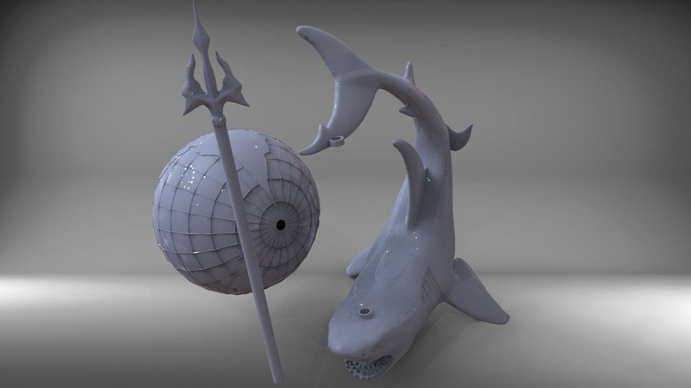 untitled.21.jpg Télécharger fichier OBJ globe des requins • Design pour imprimante 3D, walades