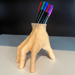 1D5C0040-4898-401C-A323-7DDD47BD0821.png 3D-Datei MITTWOCH THING BLEISTIFTHALTER 3D DRUCKER DATEI, STL MODELL FÜR 3D DRUCK, ADDAMS FAMILY 3D STL, THE THING 3D DRUCKER DATEIEN・3D-druckbares Modell zum herunterladen